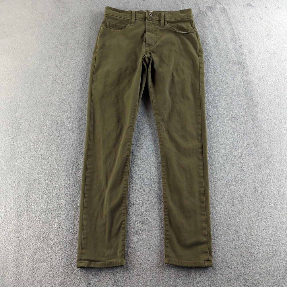 Flint and Tinder 365 Pants‎ Mens 28x31 Olive Green Slim Fit Chino 365 USA Denim
